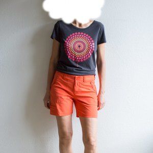 Merrell Shorts Womens 6 Coral Orange Selectwick Hiking Walking UPF